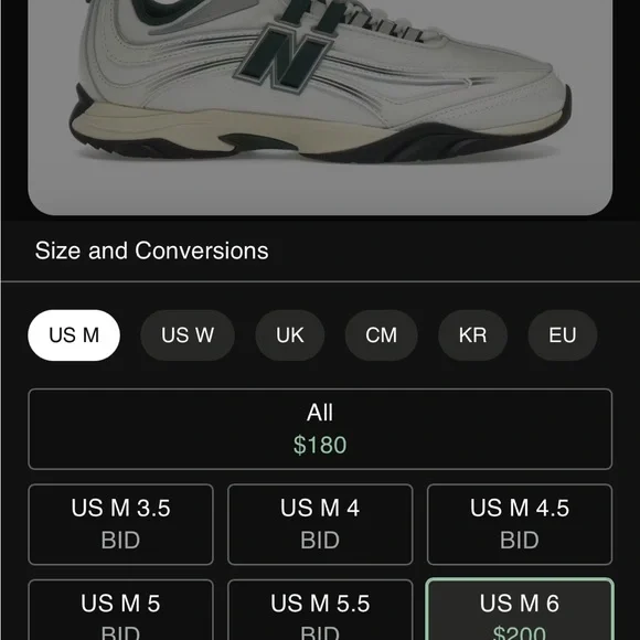 New Balance x Aimé Leon Dore limited edition RC56 Sneaker in Green, White, Cream - Picture 9 of 13